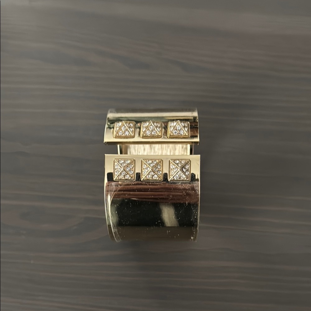 Victoria secret Gold Cuff Bracelet with Diamond Accents